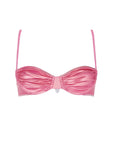 Arabella Metallic Pink Bikini Top