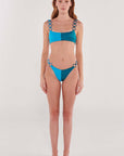 Blue Emerald Bikini Top