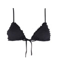 Gaia Black Waffle Bikini Top