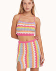 Holly Crochet Cover-Up Crop Top