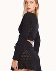 Kaia Black Knitted Skirt