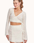Kaia Ivory Knitted Skirt