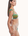 Lucy Green Bikini Top