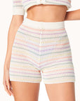 Maya Stripe Cover-Up Shorts