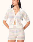 Maya Stripe Cover-Up Cardigan