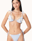 Miri Light Blue Bikini Top