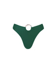 Vintage style green bikini bottom, fitted with tortoise hoop made from plastic resin.