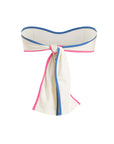 Saudade Swim Silky White Bikini Top