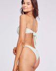 Capittana Ale Green Velvet Bikini Top