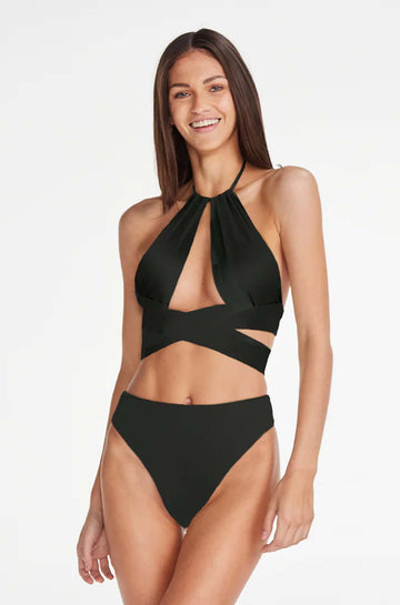 Amelia Black Bikini Top