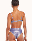 Arabella Metallic Purple Bikini Bottom