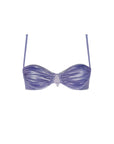Arabella Metallic Purple Bikini Top