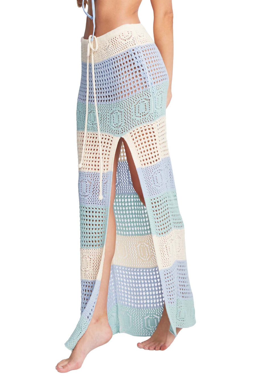 Emma Lightblue Knitted Skirt