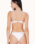 Miri White Bikini Top