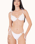 Miri White Bikini Top