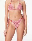 Missy Strawberry Bikini Top