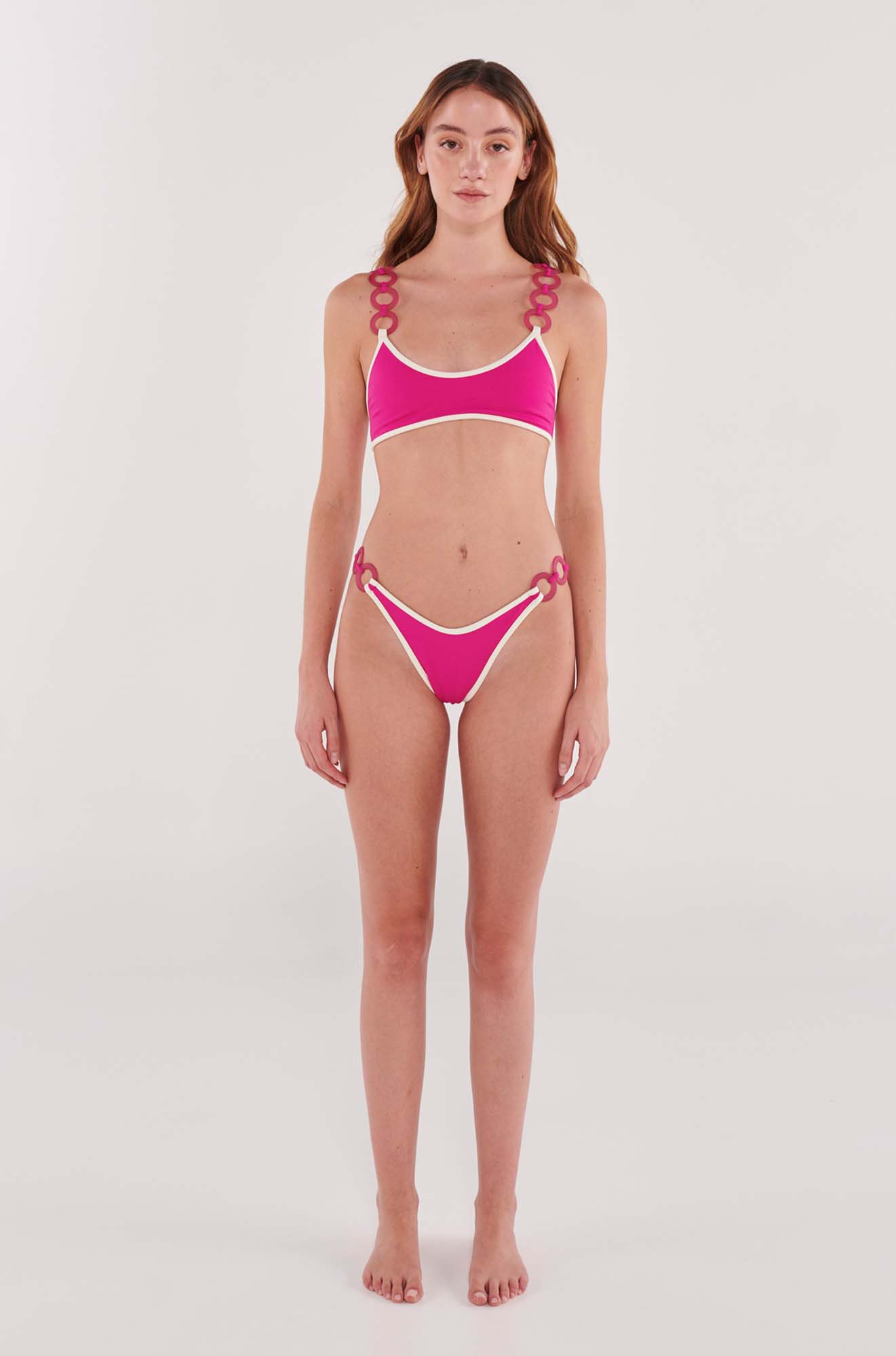 Pink Paradise Bikini Top