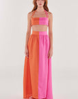 Pink Coast Linen Skirt