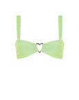 Vicky Light Green Bikini Top