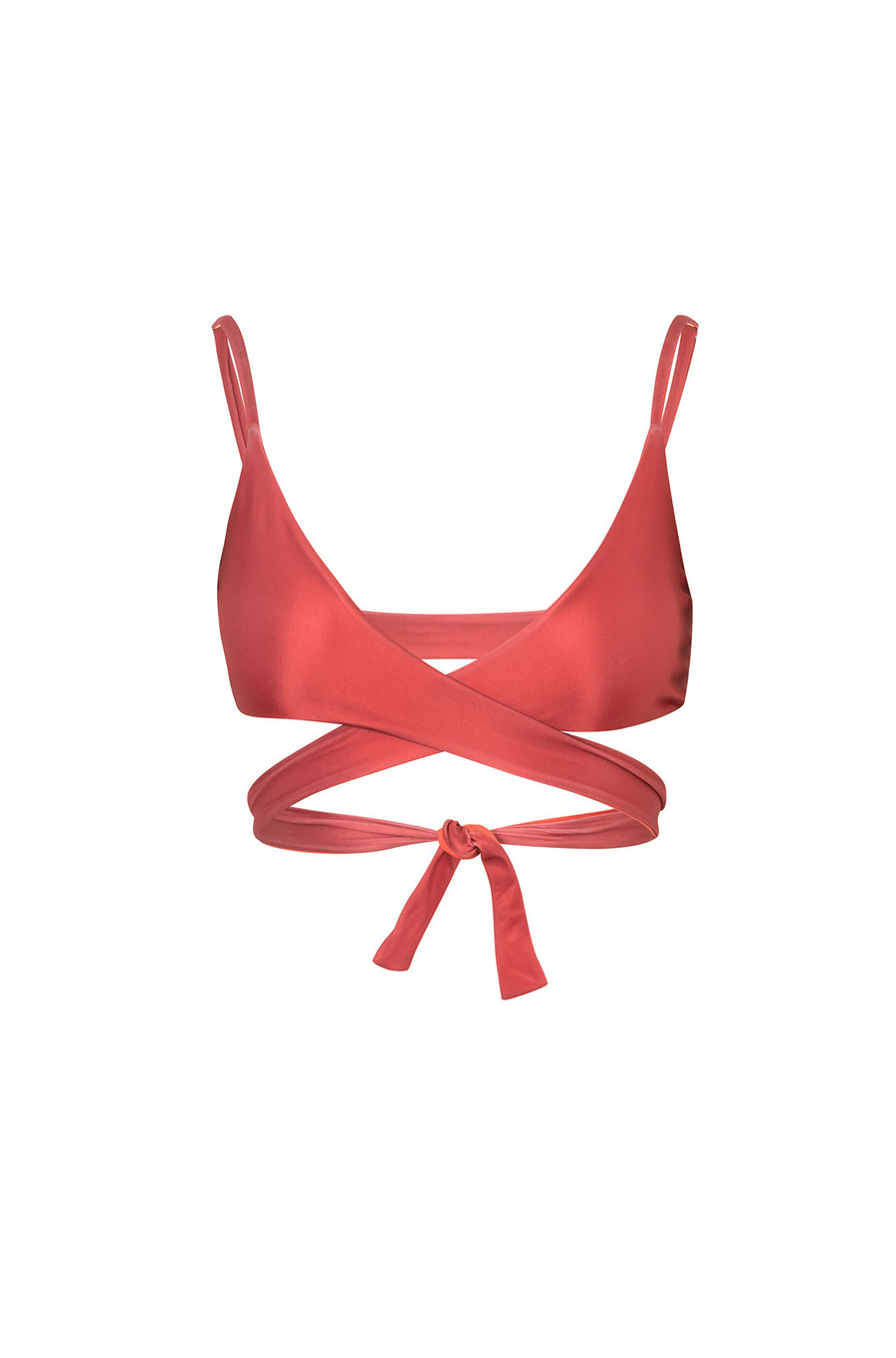 Twist Bikini Top Burnt Sienna