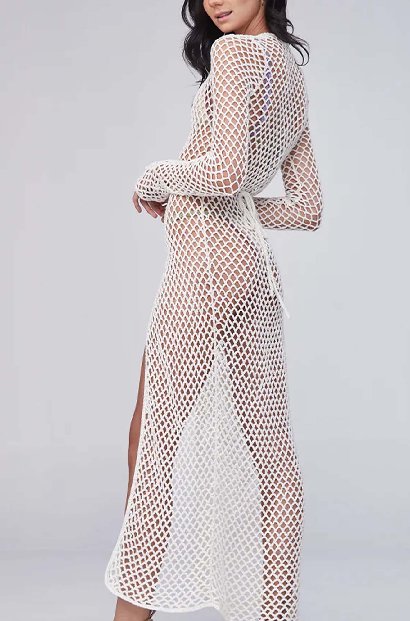 Elki Ivory Crochet Dress