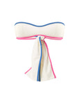 Saudade Swim Silky White Bikini Top